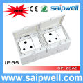Saipwell Высококачественный электрический водонепроницаемый выключатель и розетка с утверждением CE для Южной Африки